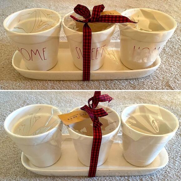 Rae Dunn Home Sweet Home Flower Pot Set - Picture 1 of 2
